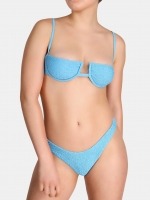 Free Society - Crinkle Under Wire Bikini in Sky Blue 1 Thumb