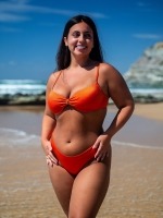 Free Society - Underwire Bikini in Shiny Rust 3 Thumb